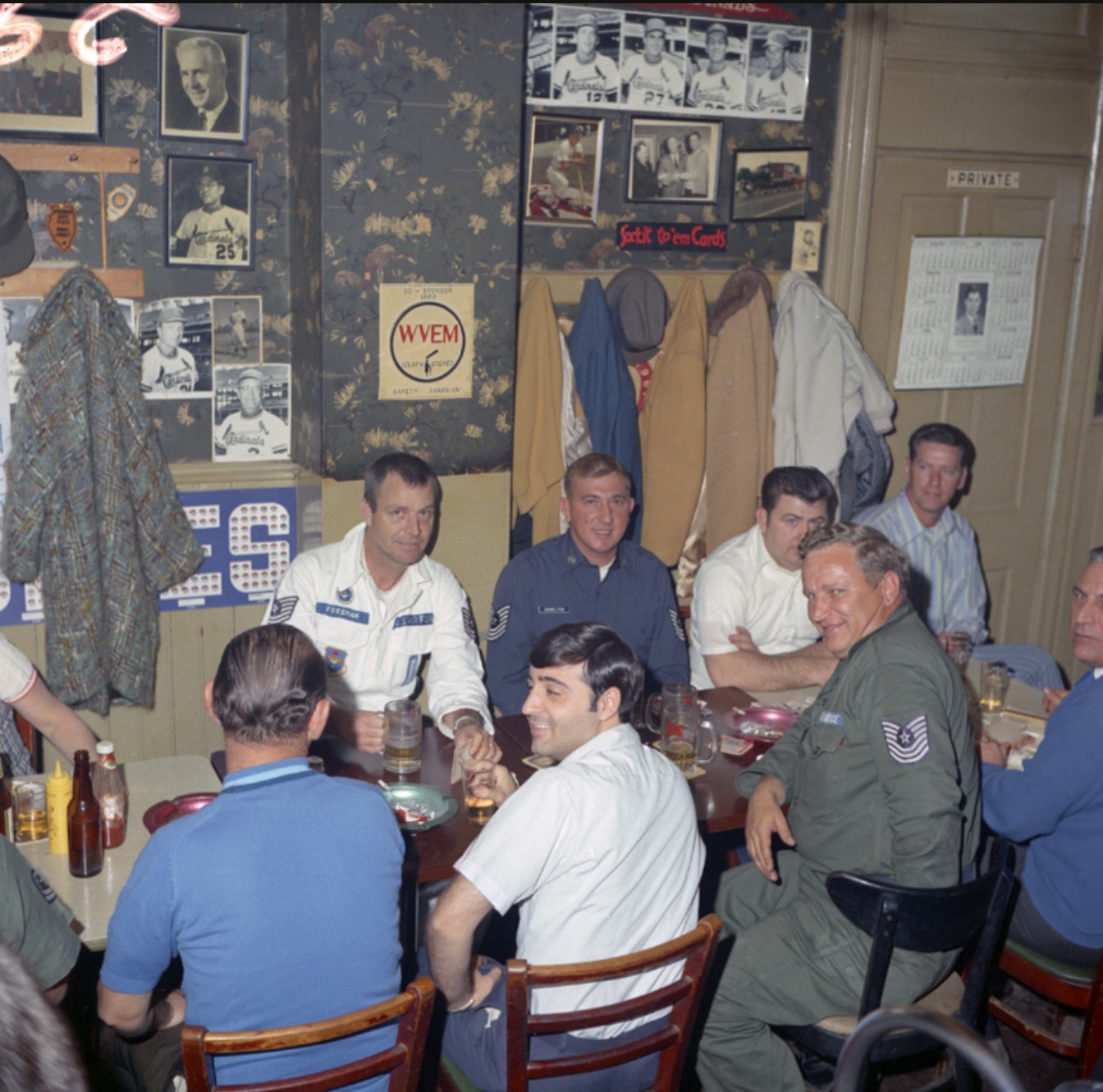 Inside Franny's Tavern 1972 Air Force military personnel Springfield Illinois