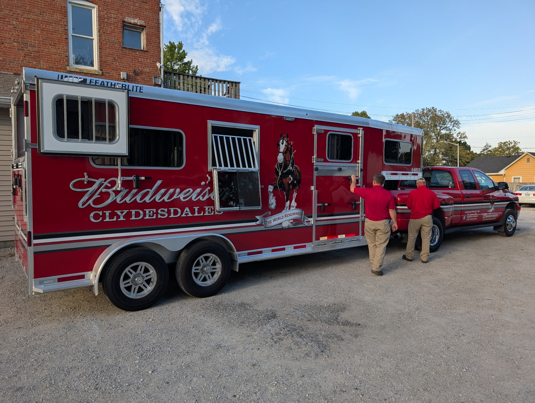 Budweiser truck at Franny's, October 2025